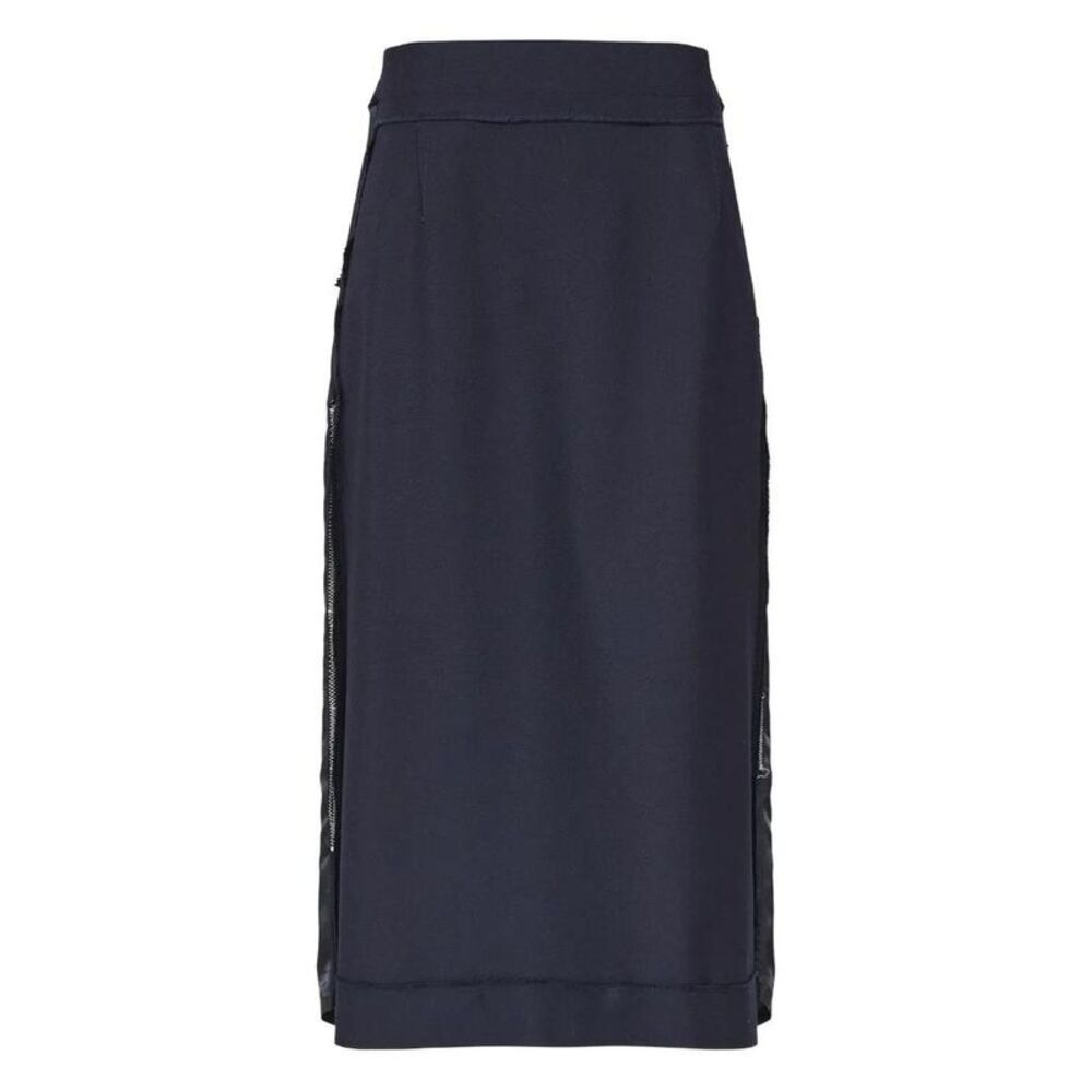 MAISON MARGIELA Women's Midi Skirt with Zipper Detail Women BLUE Skirts